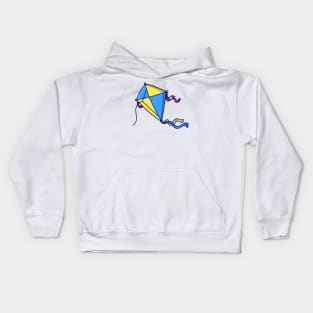 Kite Flying Cartoon Kids Hoodie